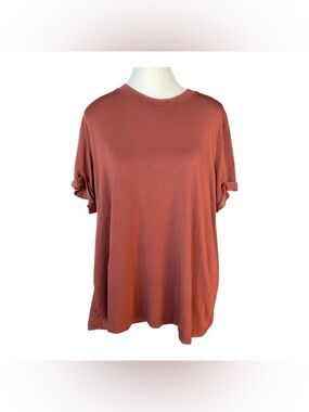 Knix Modal Blend Tee Terracotta Relaxed Fit T-Shirt XXL